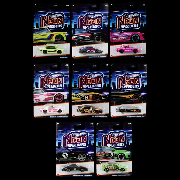 Hot Wheels Silver Serisi Neon Speeders HLH72 - 979E ürün görseli 1