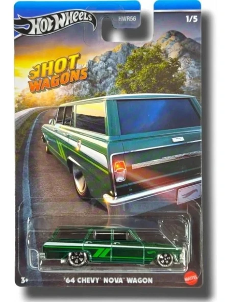 Hot Wheels Hot Wagons Araba Seti HWR56 - Resim 6