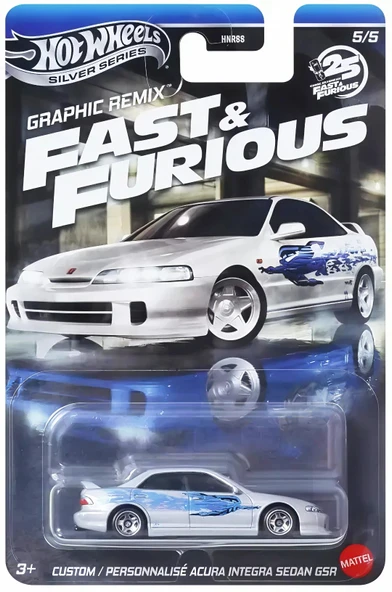 Hot Wheels 2025 Fast & Furious: Graphic Remix - Custom / Personnalise Acura Integra Sedan GSR ürün görseli 1