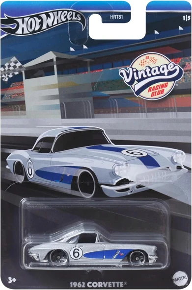 Hot Wheels Vintage Racing Club 1962 Corvette - HRV06 ürün görseli 1