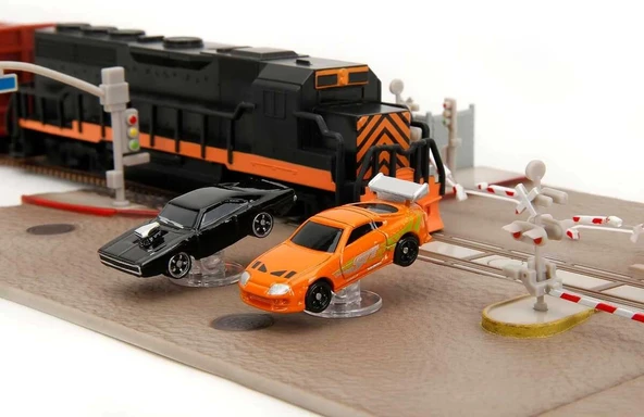 Jada Fast & Furious Nano Train Scene Diorama - Resim 2