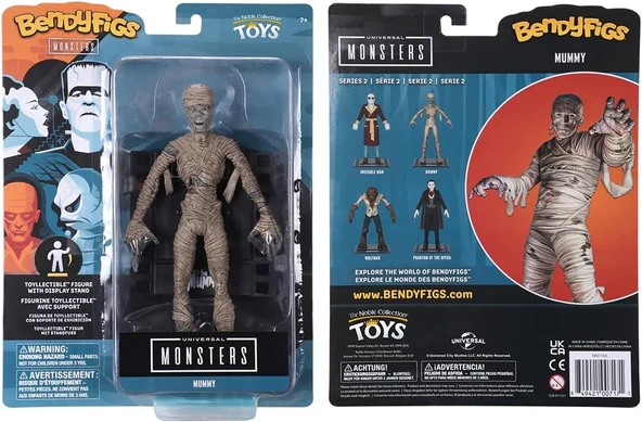 Noble Collection- Bendyfigs Universal Monsters- Mummy - Resim 5