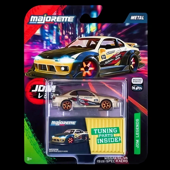 Majorette 1/64 Nissan Silvia (S15) Spec R Aero ürün görseli 1