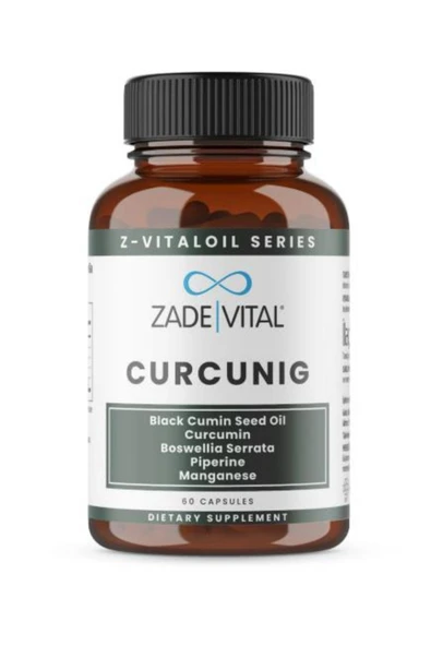 Zade Vital Curcunig 60 Kapsül (Çörek Otu Yağı, Zerdeçal, Boswellia Serrata, Piperin, Manganez) ürün görseli 1