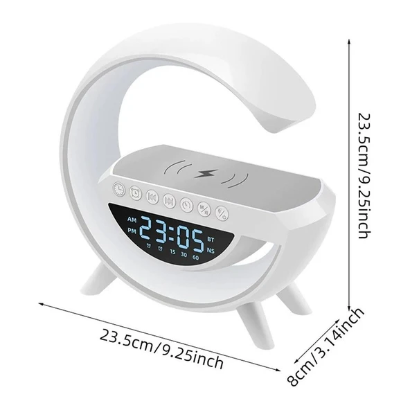 Led Işıklı Kablosuz Şarj Özellikli Bluetooth Speaker - Resim 3