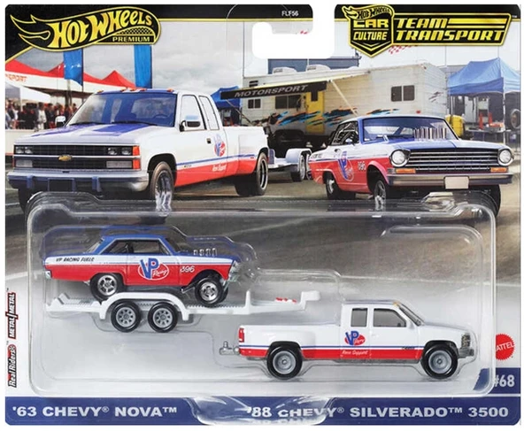 Hot Wheels Premium Car Culture Team Transport' 63 Chevy Nova ürün görseli 1