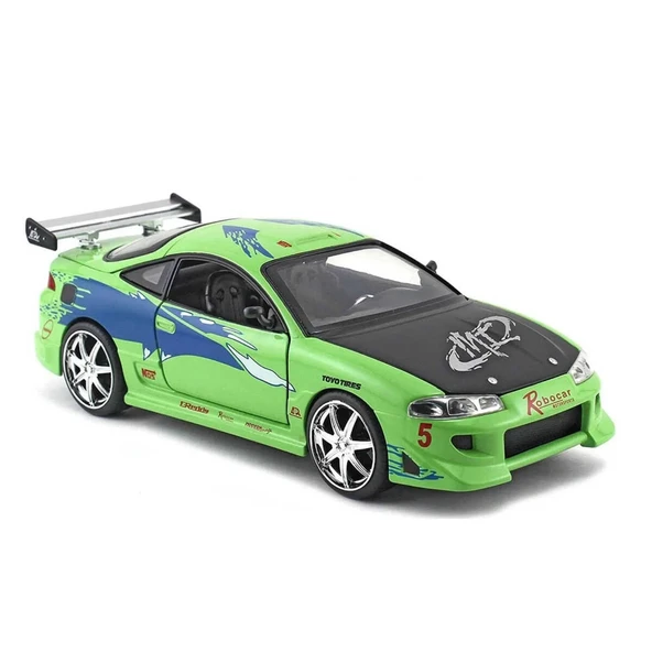 Jada 1/24 Fast & Furious 1995 Mitsubishi Eclipse - Resim 2