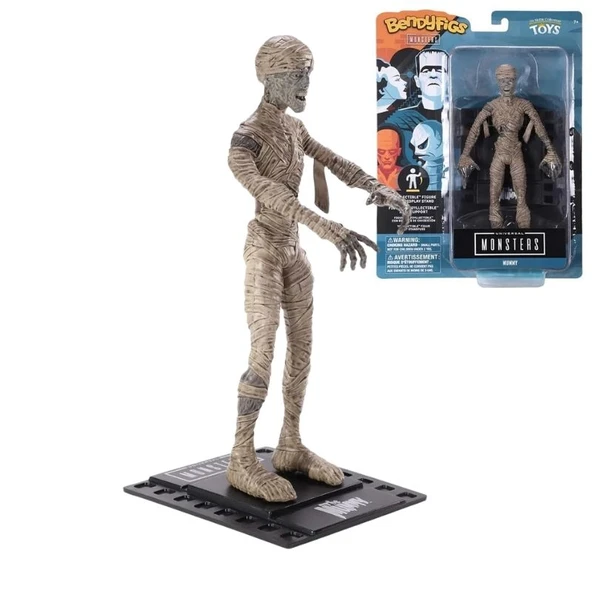 Noble Collection- Bendyfigs Universal Monsters- Mummy - Resim 6