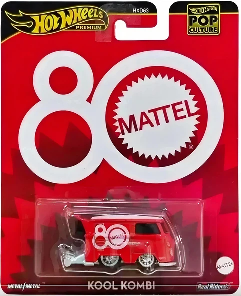 Hot Wheels Premium Pop Culture Volkswagen Kool Kombi (Mattel 80th Anniversary) ürün görseli 1