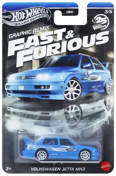 Hot Wheels 2025 Fast & Furious: Graphic Remix Volkswagen Jetta MK3 ürün görseli 1