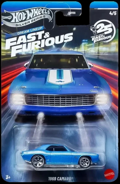 Hot Wheels Silver Series Dream Lineup Fast Furious - 69 Camaro ürün görseli 1