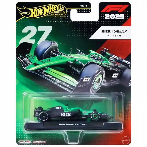 Hot Wheels Premium Formula 1 Kick Sauber 2025 No: 27 JKD89 ürün görseli 1