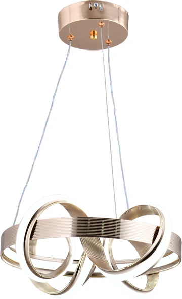 HERA MODERN GOLD LED SARKIT AVİZE,3 RENK YANABİLEN MODERN AVİZE,SALON LED AVİZE ürün görseli 1