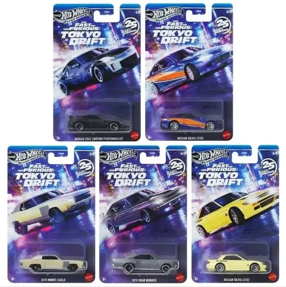Hot Wheels Silver Series Fast & Furious Tokyo Drift HNR88 - 979M ürün görseli 1