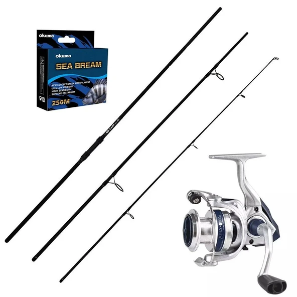 Okuma Aria 8000 - Kendo Carp 390cm 3 Parça Sazan Olta Seti ürün görseli 1