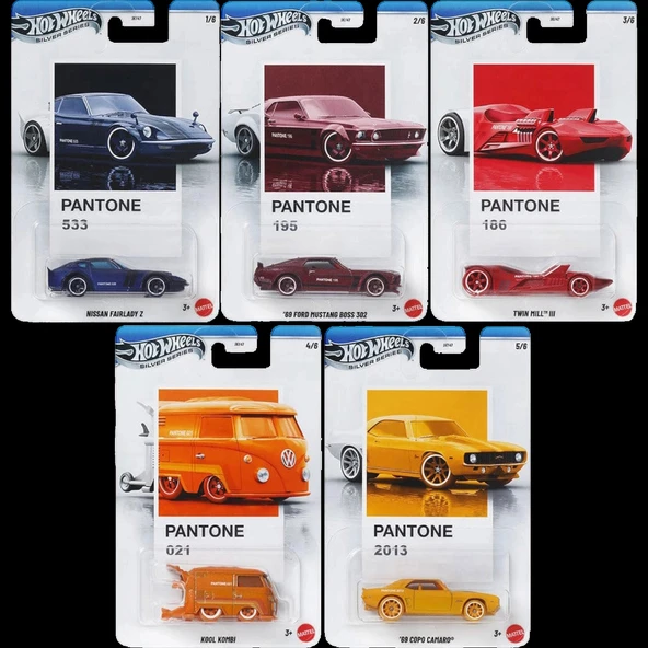 Hot Wheels Silver Series Pantone Set 5'Li JKY47-979A ürün görseli 1