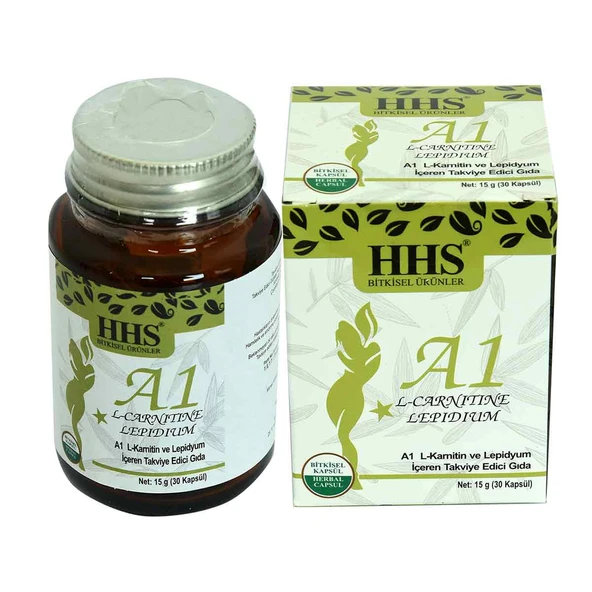 A1 L-Carnitine Lepidium Bitkisel 30 Kapsül X 60 Adet - Resim 5