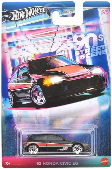 Hot Wheels 90's Street Scene 92 HONDA CIVIC EC JCB56 ürün görseli 1