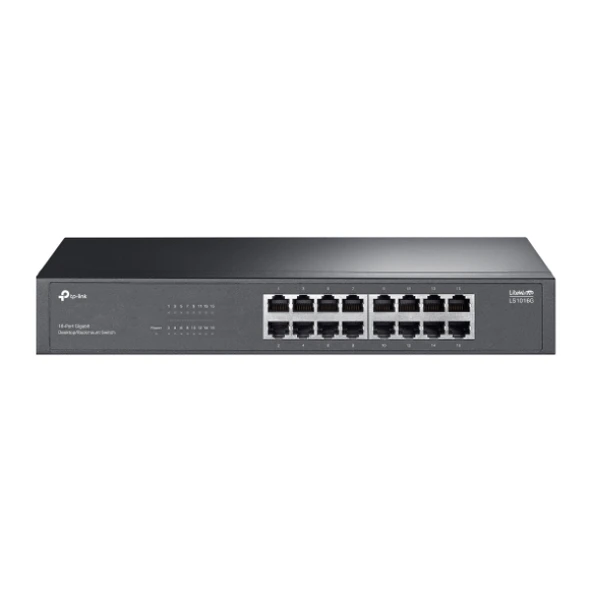 TP-Link LS1016G 16 Port 10/100/1000 Mbps Gigabit Switch ürün görseli 1