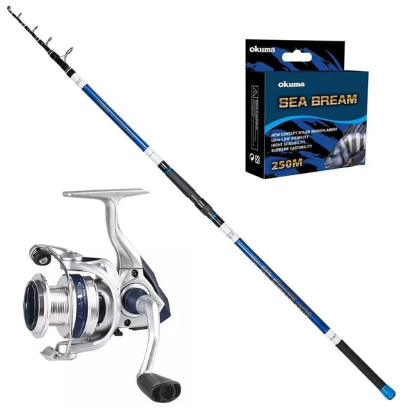 Okuma Aria  8000 - Ryuji Surf Master 420cm 100-250gr Surf Olta Seti ürün görseli 1