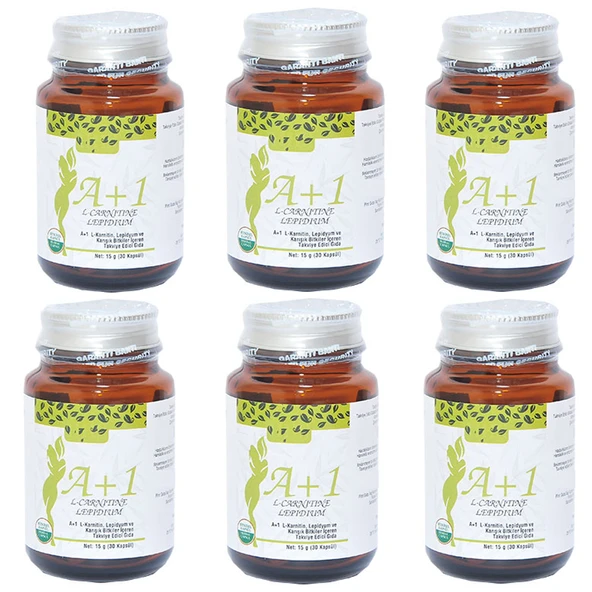 Hhs A1 L-Carnitine Lepidium Bitkisel 30 Kapsül X 6 Adet ürün görseli 1