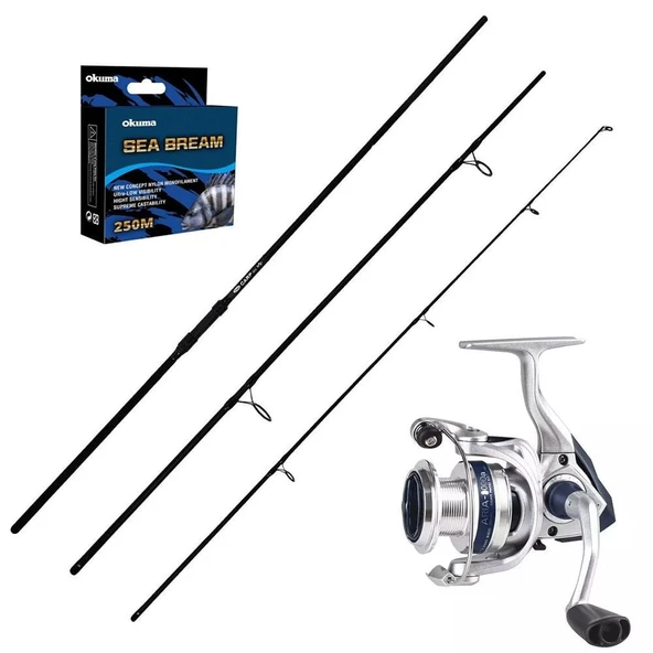 Okuma Aria 8000 - Kendo Carp 360cm 3 Parça Sazan Olta Seti ürün görseli 1