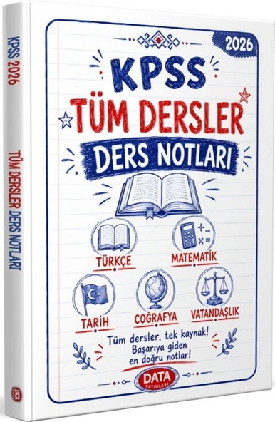2026 KPSS Tüm Dersler Ders Notları Data Yayınları ürün görseli 1