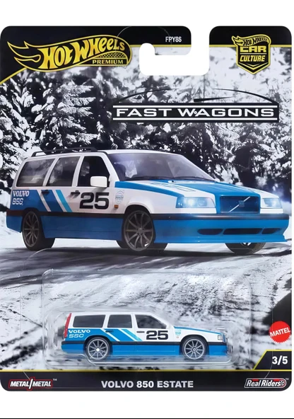 Hot Wheels Premium Car Culture Fast Wagons Volvo 850 Estate ürün görseli 1