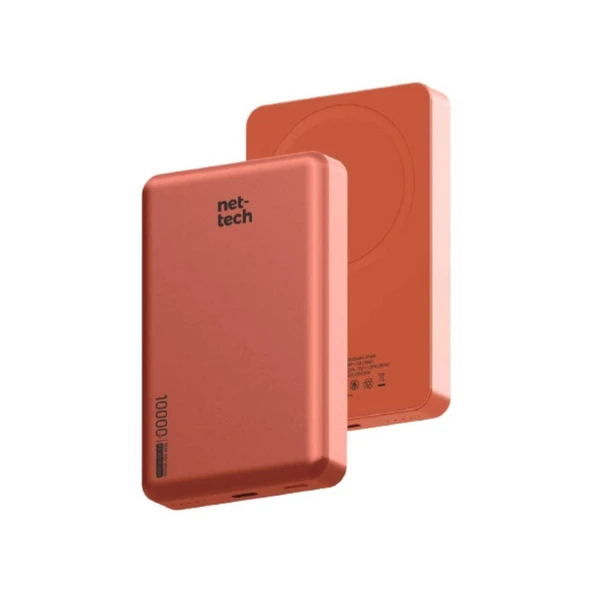 Nettech NT-PW42 20W PD 10000 MAh Magsafe Powerbank (Turuncu) ürün görseli 1