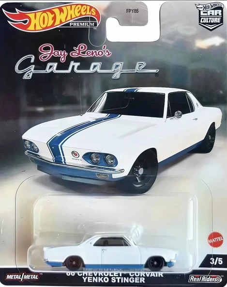 Hot Wheels Premium 66 chevrolet Corvair Yenko Stinger Jay Leno's Garage ürün görseli 1