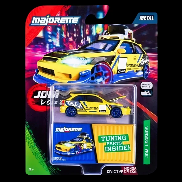 Majorette 1/64 Honda Civic Type R EK9 ürün görseli 1