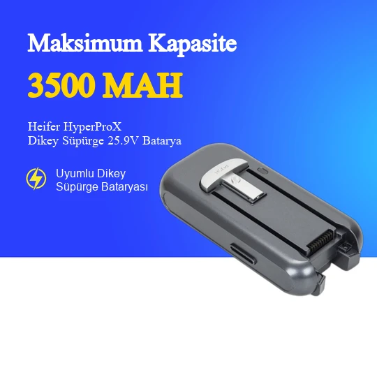 Heifer HyperProX Dikey Süpürge 3500 mAh Batarya ürün görseli 1