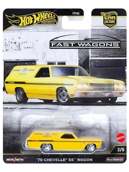 Hot Wheels Premium Car Culture Fast Wagons 70 Chevelle SS Wagon ürün görseli 1