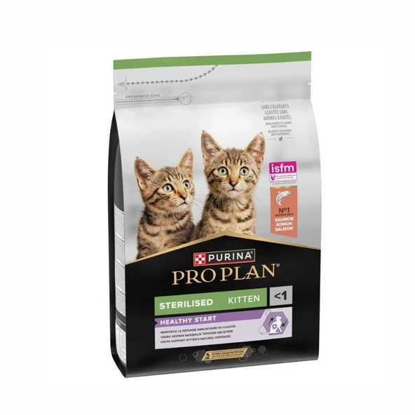 Pro Plan Somonlu Kısırlaştırılmış Yavru Kedi Maması 3 kg ürün görseli 1