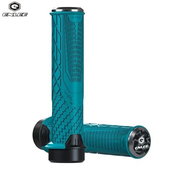 Enlee Mtb Bmx Elcik Silikon Bisiklet Elcik Kaymaz Yapı 140 mm Bisiklet Elciği Kolay Kavrama Turkuaz ürün görseli 1