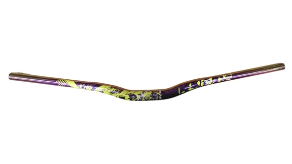 Lunje Alüminyum 31.8 780 mm Riser Mtb Gidon Bisiklet Gidonu Bukalemun Sarı ürün görseli 1