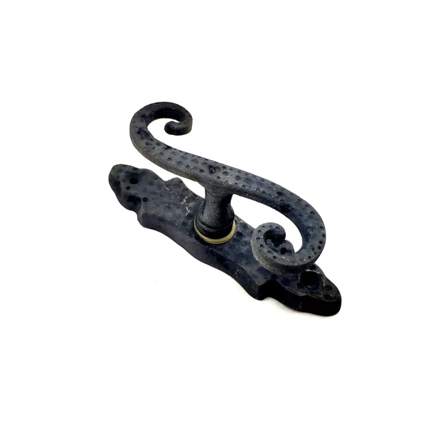 Antika Tarz Dekoratif Pirinç Kıvrık Pencere Kolu - 130x33 Mm, Oksit ürün görseli 1