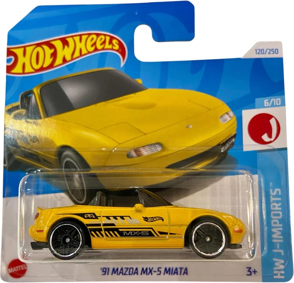 Hot Wheels (2024) 91 Mazda MX-5 Miata (Sarı) ürün görseli 1