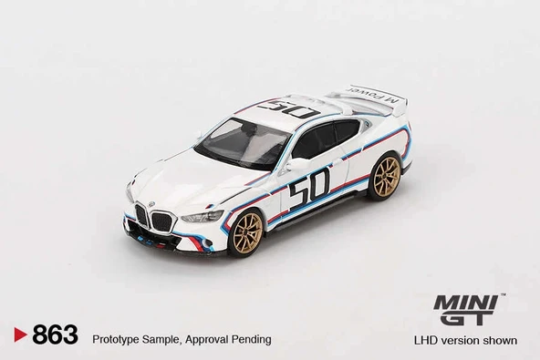 Mini GT 1/64 BMW 3.0 CSL White - Blister Paket MGT00863-BL ürün görseli 1