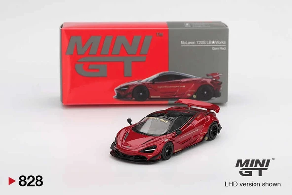 Mini GT MGT00828 1/64 McLaren 720S LB Works Gem Red ürün görseli 1