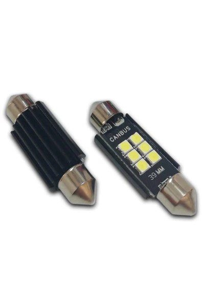 39 Mm Canbus Sofit Led Ampul Süper Beyaz 6 Smd Parlak Beyaz, Plaka, Bagaj, Tavan Aydınlatma, ürün görseli 1