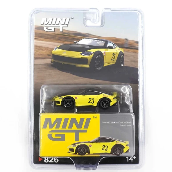 Mini GT 1/64 Nissan Z LB NATION WORKS Ikazuchi Yellow - Blister Paket MGT00826-BL ürün görseli 1