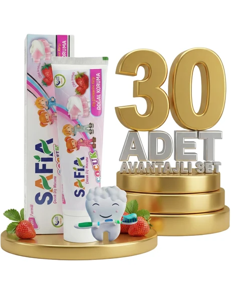Safia Çocuk Diş Macunu 30x60 ml - Resim 2