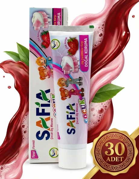 Safia Çocuk Diş Macunu 30x60 ml - Resim 4