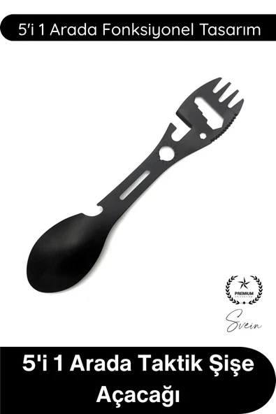 #Açacak 5'i 1 Arada Taktik Şişe Açacağı 2'li Set Outdoor Kamp Avcılık Balıkçılık Survival Çok Fonksiyonlu Metal EDC Taşı ürün görseli 1