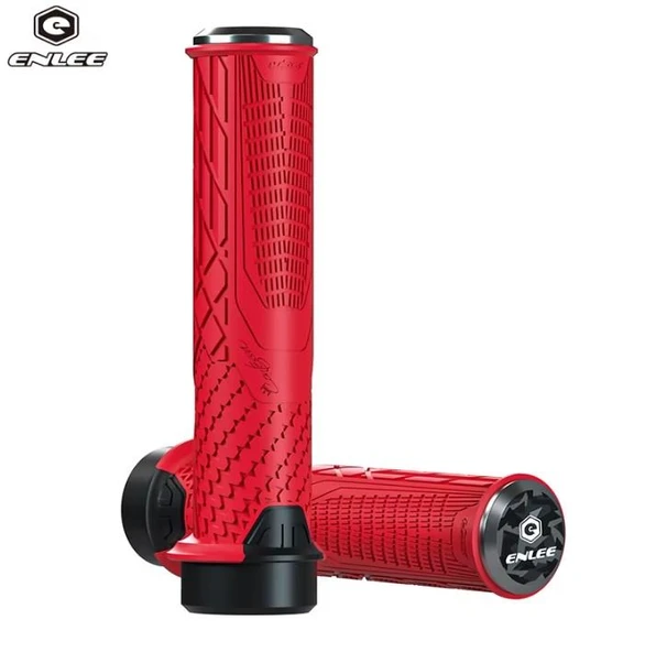 Enlee Mtb Bmx Elcik Silikon Bisiklet Elcik Kaymaz Yapı 140 mm Bisiklet Elciği Kolay Kavrama Kırmızı ürün görseli 1