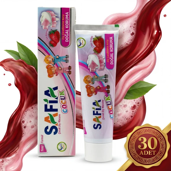 Safia Çocuk Diş Macunu 30x60 ml - Resim 3