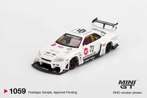 Mini GT MGT01059 1/64 Nissan LB-ER34 Super Silhouette ATHLETE/COLLET ürün görseli 1