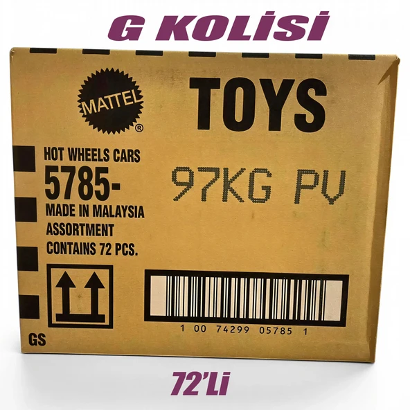 Hot Wheels Regular G Kolisi 72'Li 5785-97KG ürün görseli 1