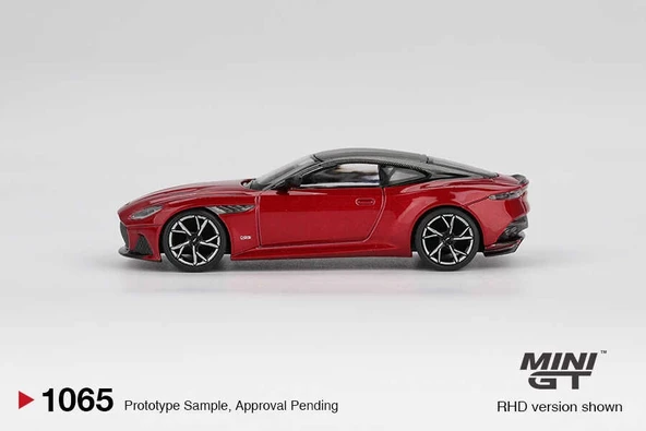 Mini GT MGT01065 1/64 Aston Martin DBS Hyper Red - Resim 3